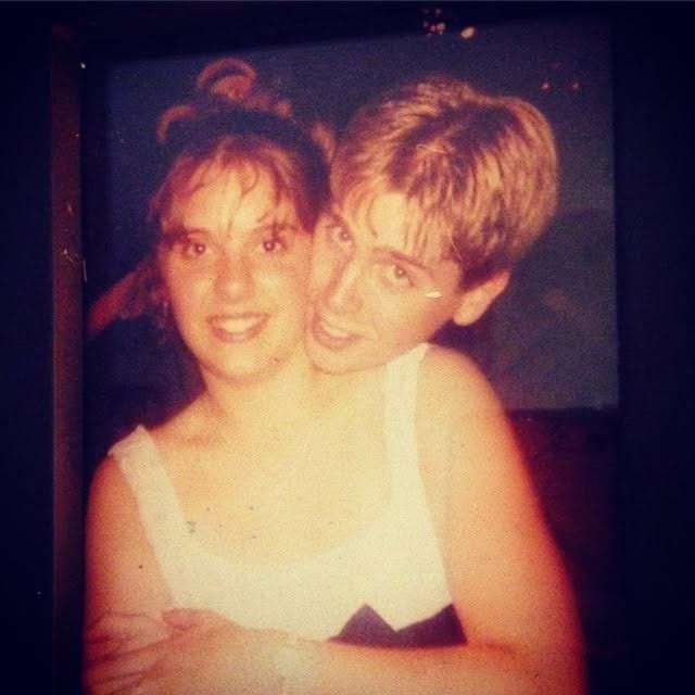 An early photograph of Dave and Cassie